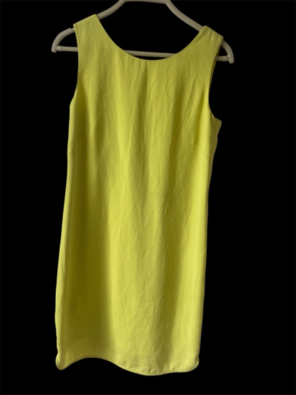 BCBGMaxAzria Neon Lime Sleeveless Shift Dress